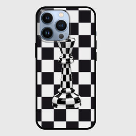 Чехол для iPhone 13 Pro с принтом Ферзь в Белгороде,  |  | клетки | ферзь | шахматная доска | шахматы