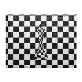 Обложка для студенческого билета с принтом Ферзь в Белгороде, натуральная кожа | Размер: 11*8 см; Печать на всей внешней стороне | Тематика изображения на принте: клетки | ферзь | шахматная доска | шахматы