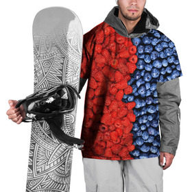 Накидка на куртку 3D с принтом Ягодка в Белгороде, 100% полиэстер |  | клубника | малина | черника | ягода | ягодка | ягодный