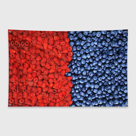 Флаг-баннер с принтом Ягодка в Белгороде, 100% полиэстер | размер 67 х 109 см, плотность ткани — 95 г/м2; по краям флага есть четыре люверса для крепления | клубника | малина | черника | ягода | ягодка | ягодный