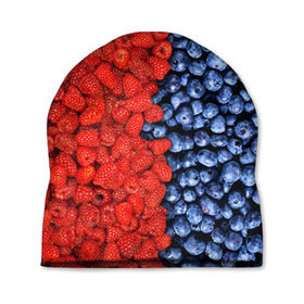Шапка 3D с принтом Ягодка в Белгороде, 100% полиэстер | универсальный размер, печать по всей поверхности изделия | клубника | малина | черника | ягода | ягодка | ягодный