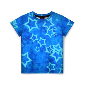 Детская футболка 3D с принтом Звезды в Белгороде, 100% гипоаллергенный полиэфир | прямой крой, круглый вырез горловины, длина до линии бедер, чуть спущенное плечо, ткань немного тянется | звезды | орнамент | сние