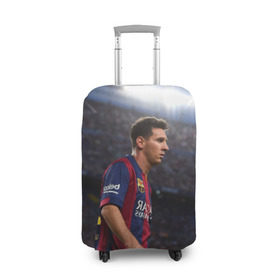 Чехол для чемодана 3D с принтом Messi в Белгороде, 86% полиэфир, 14% спандекс | двустороннее нанесение принта, прорези для ручек и колес | месси