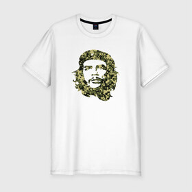 Мужская футболка премиум с принтом Che Guevara camo в Белгороде, 92% хлопок, 8% лайкра | приталенный силуэт, круглый вырез ворота, длина до линии бедра, короткий рукав | 