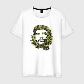 Мужская футболка хлопок с принтом Che Guevara camo в Белгороде, 100% хлопок | прямой крой, круглый вырез горловины, длина до линии бедер, слегка спущенное плечо. | 