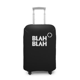 Чехол для чемодана 3D с принтом Blah-blah в Белгороде, 86% полиэфир, 14% спандекс | двустороннее нанесение принта, прорези для ручек и колес | montblanc | монблан