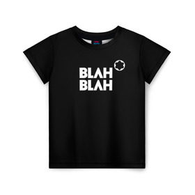 Детская футболка 3D с принтом Blah-blah в Белгороде, 100% гипоаллергенный полиэфир | прямой крой, круглый вырез горловины, длина до линии бедер, чуть спущенное плечо, ткань немного тянется | Тематика изображения на принте: montblanc | монблан