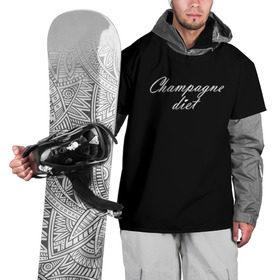 Накидка на куртку 3D с принтом Shampagne diet в Белгороде, 100% полиэстер |  | Тематика изображения на принте: шампейн