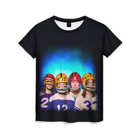 Женская футболка 3D с принтом Red Hot Chili Peppers в Белгороде, 100% полиэфир ( синтетическое хлопкоподобное полотно) | прямой крой, круглый вырез горловины, длина до линии бедер | chili | heavy | hot | metal | peppers | red | rhcp | rock | trash | кидис | метал | рок | хеви | энтони