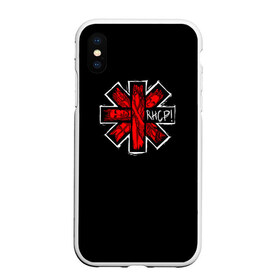 Чехол для iPhone XS Max матовый с принтом Red Hot Chili Peppers в Белгороде, Силикон | Область печати: задняя сторона чехла, без боковых панелей | chili | heavy | hot | metal | peppers | red | rhcp | rock | trash | кидис | метал | рок | хеви | энтони
