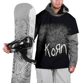 Накидка на куртку 3D с принтом KoЯn в Белгороде, 100% полиэстер |  | korn | metal | rock | группы | корн | метал | рок
