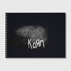 Альбом для рисования с принтом KoЯn в Белгороде, 100% бумага
 | матовая бумага, плотность 200 мг. | korn | metal | rock | группы | корн | метал | рок