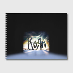 Альбом для рисования с принтом KoЯn в Белгороде, 100% бумага
 | матовая бумага, плотность 200 мг. | korn | metal | rock | группы | корн | метал | рок