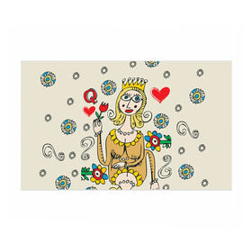 Бумага для упаковки 3D с принтом Червовая дама в Белгороде, пластик и полированная сталь | круглая форма, металлическое крепление в виде кольца | 14 февраля | love | влюбленные | карты | королева | король | лав | любовь | пара | парные | подарок