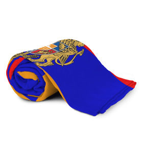 Плед 3D с принтом Герб и флаг Армении в Белгороде, 100% полиэстер | закругленные углы, все края обработаны. Ткань не мнется и не растягивается | armenia | армения | герб | флаг