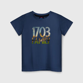 Детская футболка хлопок с принтом 1703 family в Белгороде, 100% хлопок | круглый вырез горловины, полуприлегающий силуэт, длина до линии бедер | петербург | питер | санкт | санкт петербург | спб
