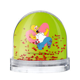 Водяной шар с принтом Гомер в Белгороде, Пластик | Изображение внутри шара печатается на глянцевой фотобумаге с двух сторон | гомер