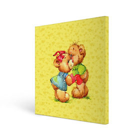Холст квадратный с принтом Влюбленные мишки в Белгороде, 100% ПВХ |  | 14 февраля | bear | love | teddy | валентин | влюбленный | любовь | милый | мишка | рисунок | сердечко | сердце