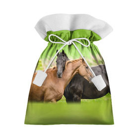 Подарочный 3D мешок с принтом Лошади 2 в Белгороде, 100% полиэстер | Размер: 29*39 см | horse | horseshoe | акварель | головалошади | грива | единорог | жеребец | животные | конь | лошадь | лошадьскрыльями | подкова | природа | рисуноккрасками