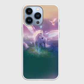 Чехол для iPhone 13 Pro с принтом Пегас в Белгороде,  |  | horse | horseshoe | акварель | головалошади | грива | единорог | жеребец | животные | конь | лошадь | лошадьскрыльями | подкова | природа | рисуноккрасками
