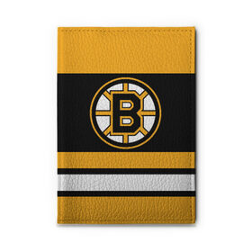 Обложка для автодокументов с принтом Boston Bruins в Белгороде, натуральная кожа |  размер 19,9*13 см; внутри 4 больших “конверта” для документов и один маленький отдел — туда идеально встанут права | boston bruins | hockey | nhl | нхл | спорт | хоккей