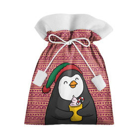 Подарочный 3D мешок с принтом Пингвиня в Белгороде, 100% полиэстер | Размер: 29*39 см | пингвин