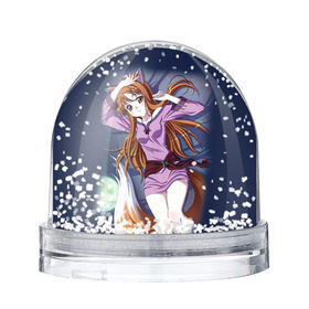 Снежный шар с принтом Волчица и Пряности 3 в Белгороде, Пластик | Изображение внутри шара печатается на глянцевой фотобумаге с двух сторон | anime | okami to koshinryo | оками