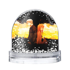 Снежный шар с принтом Волчица и Пряности 4 в Белгороде, Пластик | Изображение внутри шара печатается на глянцевой фотобумаге с двух сторон | anime | okami to koshinryo | оками