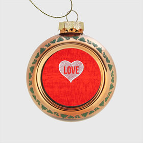 Стеклянный ёлочный шар с принтом Love в Белгороде, Стекло | Диаметр: 80 мм | 14 февраля | love | влюбленный | любовь | рисунок | сердечки | сердечко | сердце