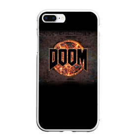 Чехол для iPhone 7Plus/8 Plus матовый с принтом Doom в Белгороде, Силикон | Область печати: задняя сторона чехла, без боковых панелей | doom | game | гибель | дум | игра | игры | обреченность | шутер