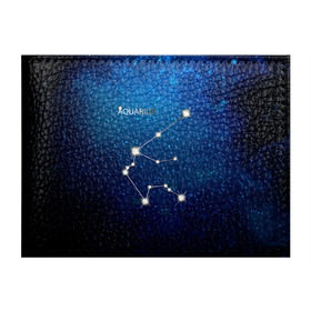 Обложка для студенческого билета с принтом Водолей в Белгороде, натуральная кожа | Размер: 11*8 см; Печать на всей внешней стороне | Тематика изображения на принте: водолей | звезда | звезды | знак зодиака | космос | созвездие
