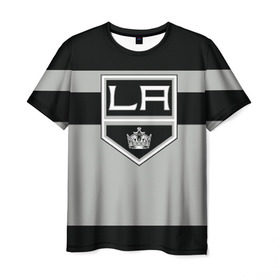 Мужская футболка 3D с принтом Los Angeles Kings в Белгороде, 100% полиэфир | прямой крой, круглый вырез горловины, длина до линии бедер | hockey | los angeles kings | nhl | нхл | спорт | хоккей