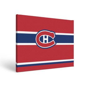 Холст прямоугольный с принтом Montreal Canadiens в Белгороде, 100% ПВХ |  | hockey | montreal canadien | nhl | нхл | спорт | хоккей