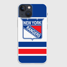 Чехол для iPhone 13 mini с принтом New York Rangers в Белгороде,  |  | hockey | new york rangers | nhl | нхл | спорт | хоккей