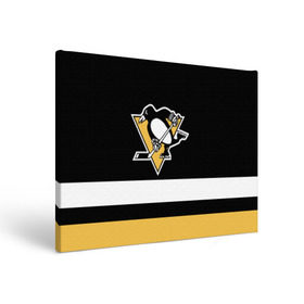 Холст прямоугольный с принтом Pittsburgh Penguins в Белгороде, 100% ПВХ |  | hockey | nhl | pittsburgh penguins | нхл | хоккей