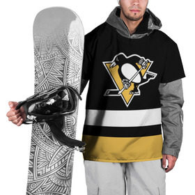 Накидка на куртку 3D с принтом Pittsburgh Penguins в Белгороде, 100% полиэстер |  | Тематика изображения на принте: hockey | nhl | pittsburgh penguins | нхл | хоккей