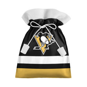 Подарочный 3D мешок с принтом Pittsburgh Penguins в Белгороде, 100% полиэстер | Размер: 29*39 см | Тематика изображения на принте: hockey | nhl | pittsburgh penguins | нхл | хоккей