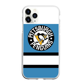 Чехол для iPhone 11 Pro матовый с принтом Pittsburgh Penguins blue в Белгороде, Силикон |  | hockey | nhl | pittsburgh penguins | нхл | хоккей