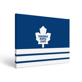 Холст прямоугольный с принтом Toronto Maple Leafs в Белгороде, 100% ПВХ |  | hockey | nhl | toronto maple leafs | нхл | хоккей