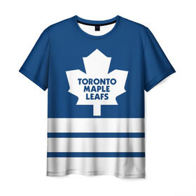 Мужская футболка 3D с принтом Toronto Maple Leafs в Белгороде, 100% полиэфир | прямой крой, круглый вырез горловины, длина до линии бедер | hockey | nhl | toronto maple leafs | нхл | хоккей