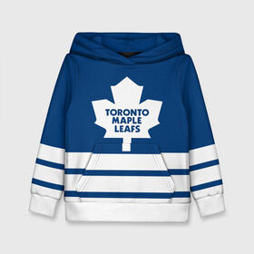 Детская толстовка 3D с принтом Toronto Maple Leafs в Белгороде, 100% полиэстер | двухслойный капюшон со шнурком для регулировки, мягкие манжеты на рукавах и по низу толстовки, спереди карман-кенгуру с мягким внутренним слоем | Тематика изображения на принте: hockey | nhl | toronto maple leafs | нхл | хоккей