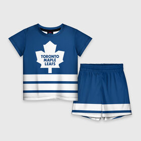 Детский костюм с шортами 3D с принтом Toronto Maple Leafs в Белгороде,  |  | hockey | nhl | toronto maple leafs | нхл | хоккей