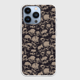 Чехол для iPhone 13 Pro с принтом Черепа в Белгороде,  |  | grunge | skull | skulls | гранж | череп | черепа