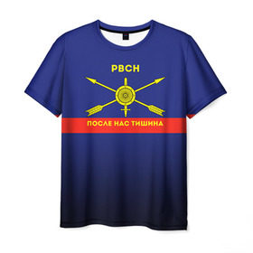 Мужская футболка 3D с принтом Ракетные Войска в Белгороде, 100% полиэфир | прямой крой, круглый вырез горловины, длина до линии бедер | рвсн
