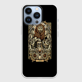 Чехол для iPhone 13 Pro с принтом Лев в Белгороде,  |  | leo | арт | гороскоп | знаки зодиака | лев | череп