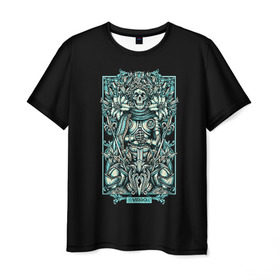 Мужская футболка 3D с принтом Дева в Белгороде, 100% полиэфир | прямой крой, круглый вырез горловины, длина до линии бедер | virgo. дева | арт | гороскоп | знаки зодиака | череп