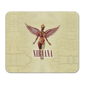 Коврик прямоугольный с принтом Nirvana в Белгороде, натуральный каучук | размер 230 х 185 мм; запечатка лицевой стороны | Тематика изображения на принте: cobain | curt | nirvana | rock | группа | кобейн | курт | нирвана | рок