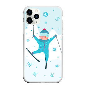 Чехол для iPhone 11 Pro Max матовый с принтом Лыжник в Белгороде, Силикон |  | Тематика изображения на принте: extreme | ski | skiing | горнолыжное | горные лыжи | лыжник | фристайл | экстрим