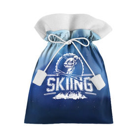 Подарочный 3D мешок с принтом Лыжный спорт в Белгороде, 100% полиэстер | Размер: 29*39 см | extreme | ski | skiing | горнолыжное | горные лыжи | лыжник | фристайл | экстрим