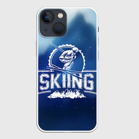 Чехол для iPhone 13 mini с принтом Лыжный спорт в Белгороде,  |  | Тематика изображения на принте: extreme | ski | skiing | горнолыжное | горные лыжи | лыжник | фристайл | экстрим
